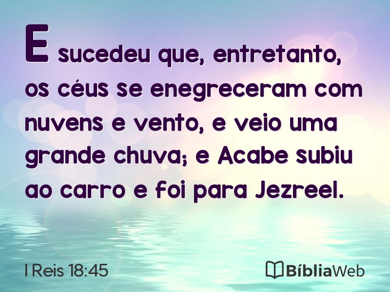 I Reis 18:45 em imagem para compartilhar