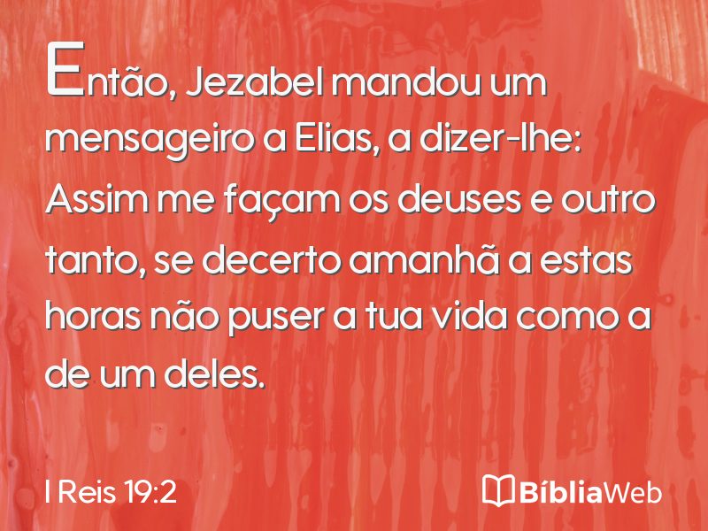 I Reis 19:2 em imagem para compartilhar