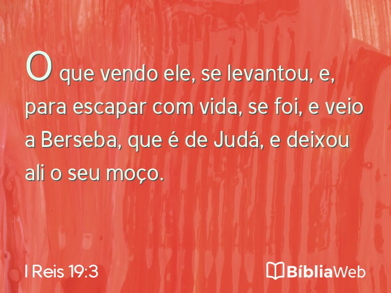 I Reis 19:3 em imagem para compartilhar