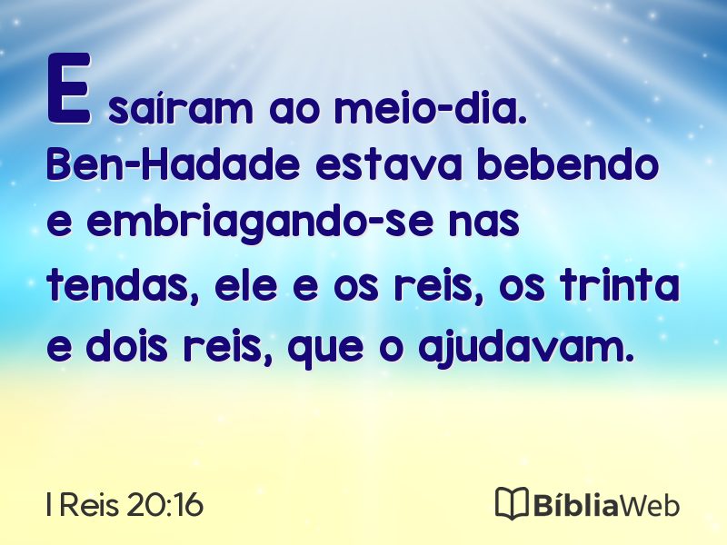 I Reis 20:16 em imagem para compartilhar
