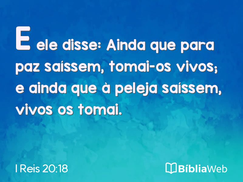 I Reis 20:18 em imagem para compartilhar