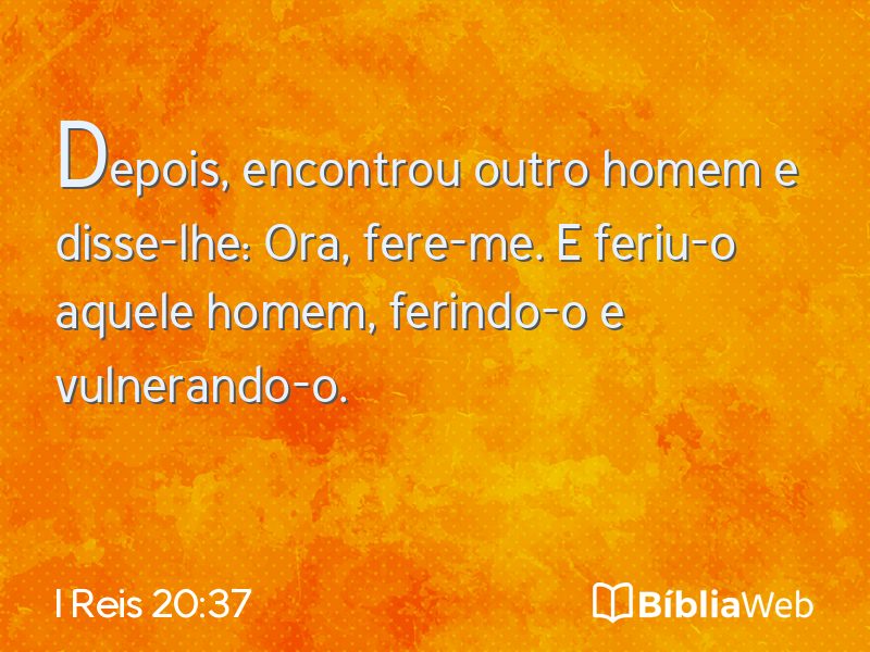 I Reis 20:37 em imagem para compartilhar