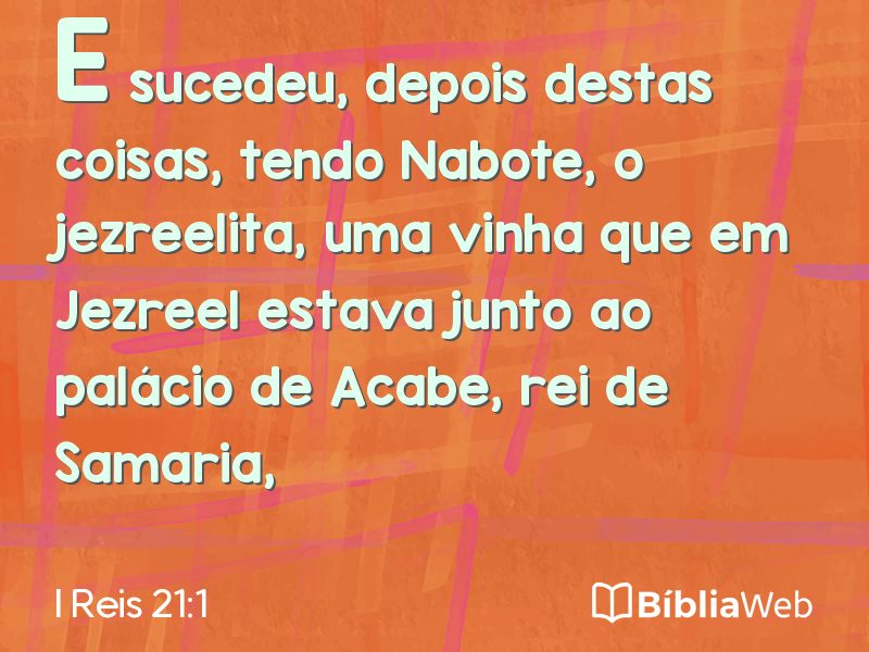 I Reis 21:1 em imagem para compartilhar