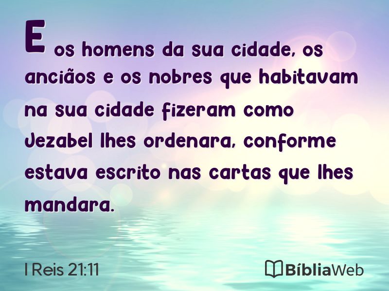 I Reis 21:11 em imagem para compartilhar