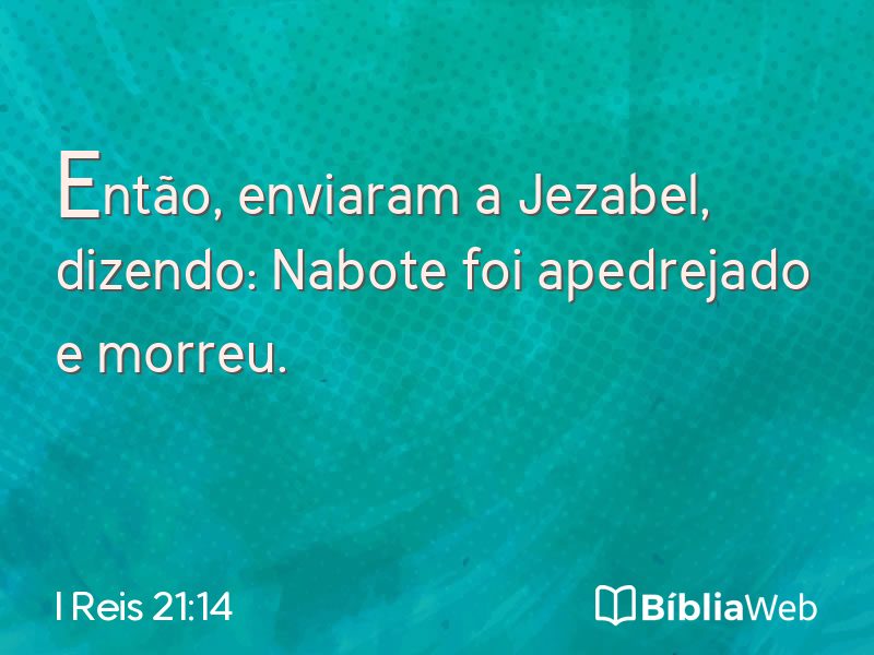 I Reis 21:14 em imagem para compartilhar