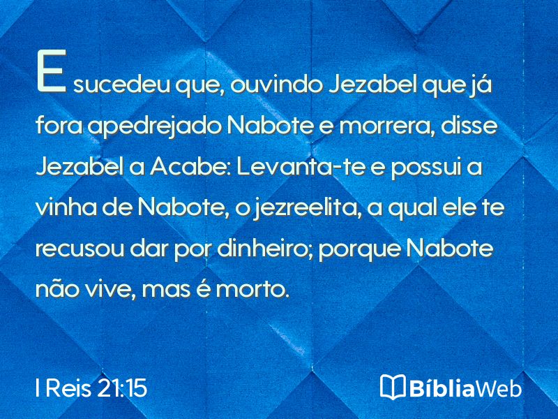I Reis 21:15 em imagem para compartilhar