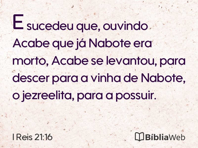 I Reis 21:16 em imagem para compartilhar
