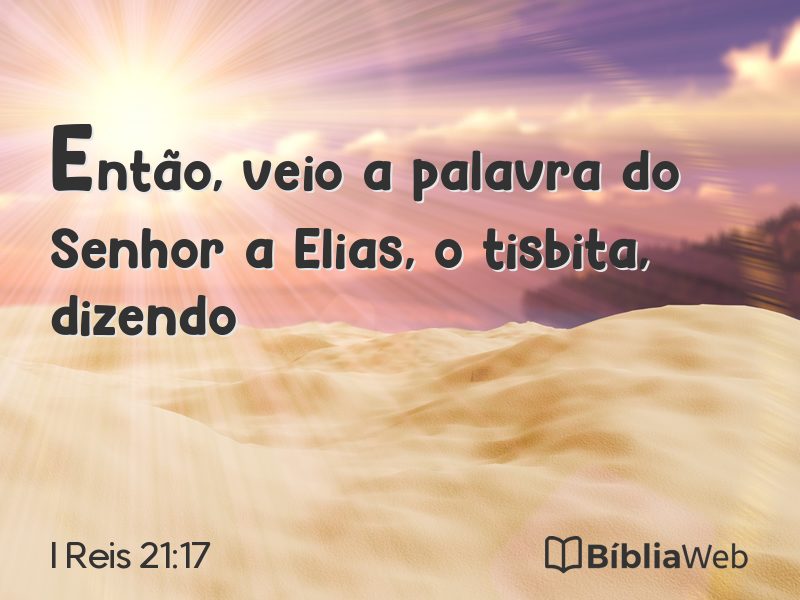 I Reis 21:17 em imagem para compartilhar