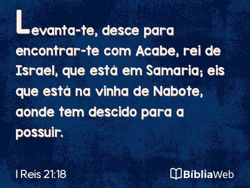 I Reis 21:18 em imagem para compartilhar