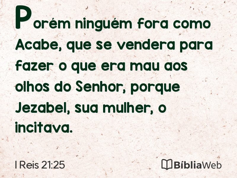 I Reis 21:25 em imagem para compartilhar