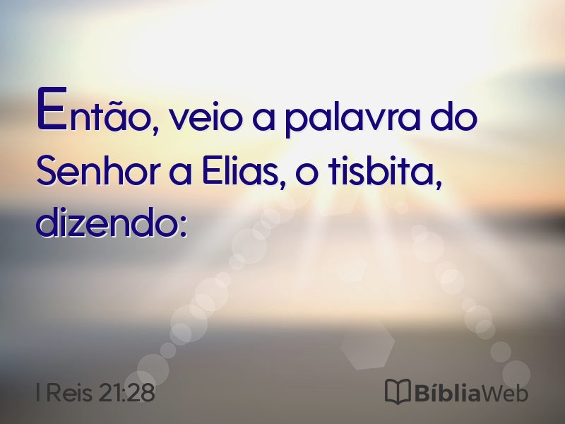 I Reis 21:28 em imagem para compartilhar
