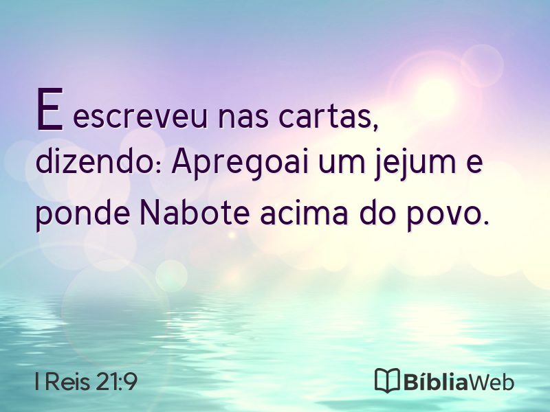 I Reis 21:9 em imagem para compartilhar