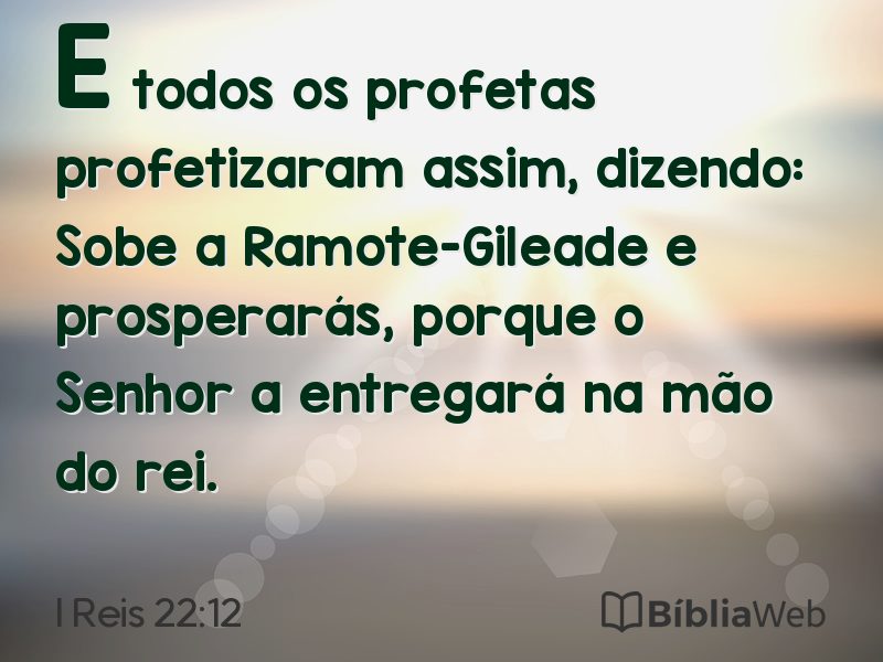I Reis 22:12 em imagem para compartilhar