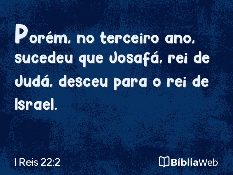 I Reis 22:2 em imagem para compartilhar