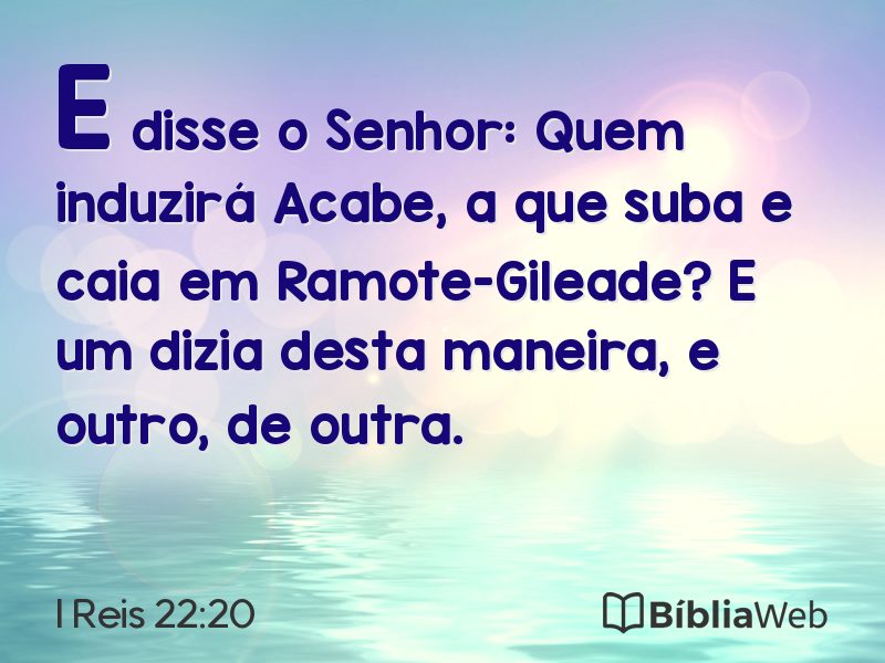 I Reis 22:20 em imagem para compartilhar