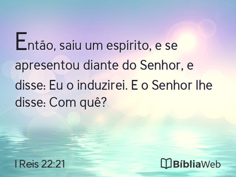 I Reis 22:21 em imagem para compartilhar
