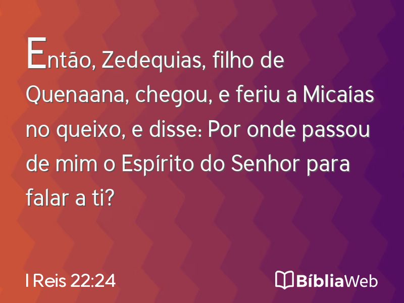 I Reis 22:24 em imagem para compartilhar