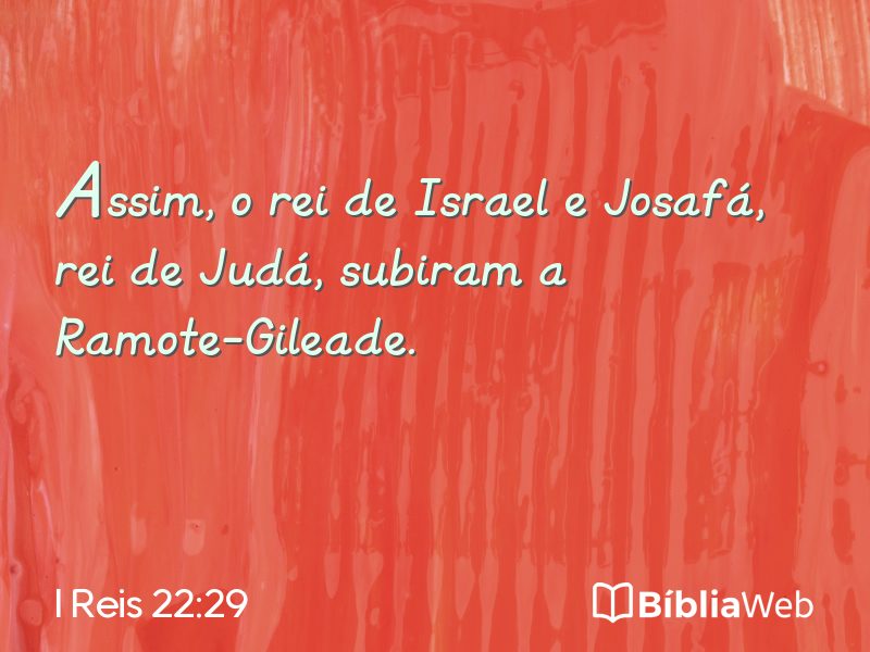 I Reis 22:29 em imagem para compartilhar