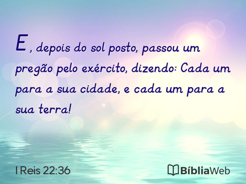 I Reis 22:36 em imagem para compartilhar