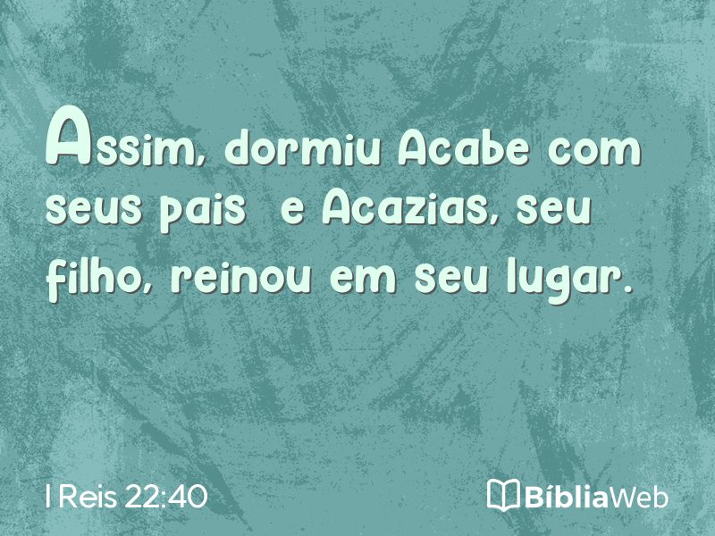 I Reis 22:40 em imagem para compartilhar
