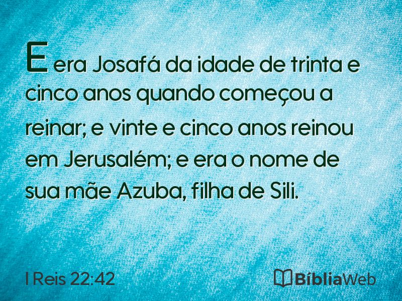 I Reis 22:42 em imagem para compartilhar