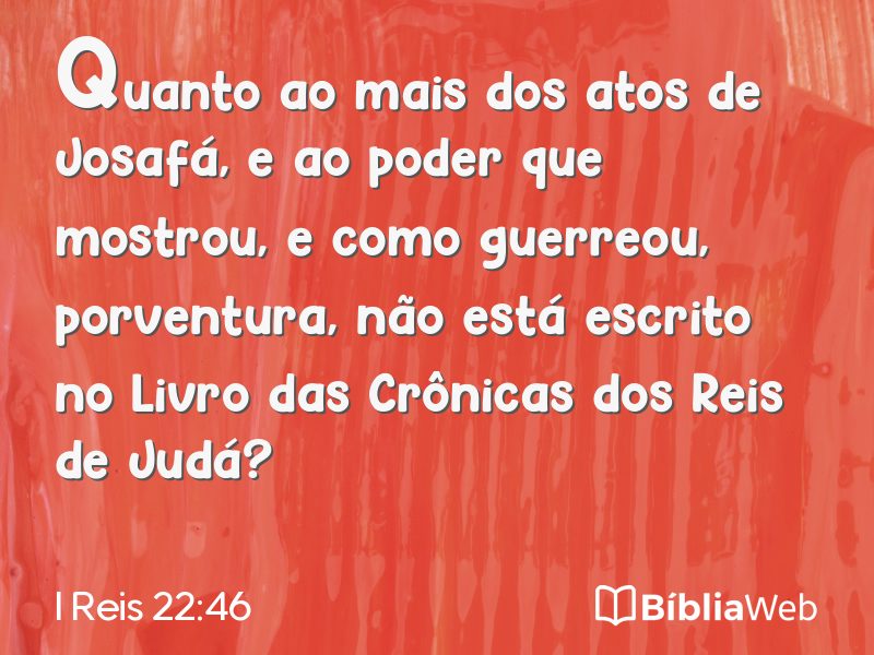 I Reis 22:46 em imagem para compartilhar
