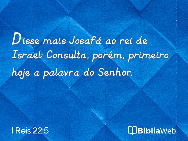 I Reis 22:5 em imagem para compartilhar