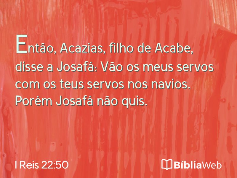 I Reis 22:50 em imagem para compartilhar