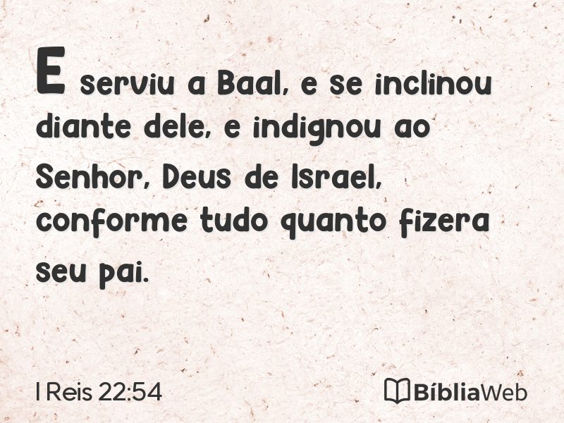 I Reis 22:54 em imagem para compartilhar