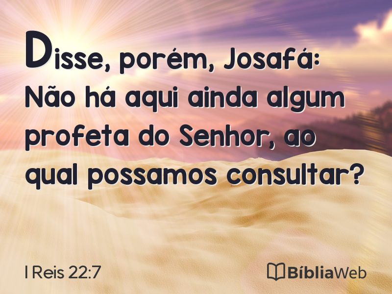 I Reis 22:7 em imagem para compartilhar
