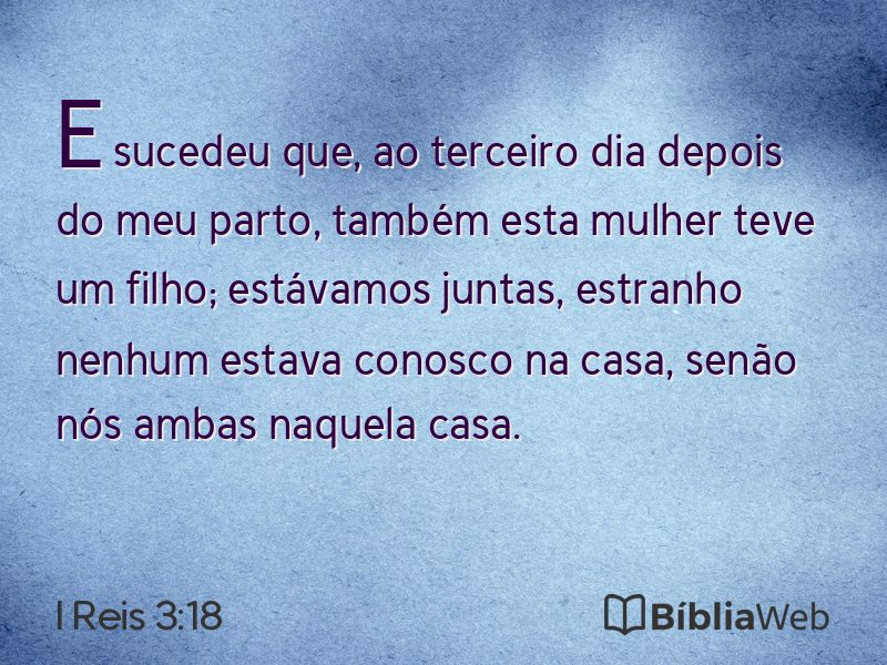 I Reis 3:18 em imagem para compartilhar