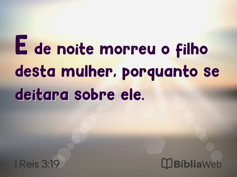 I Reis 3:19 em imagem para compartilhar