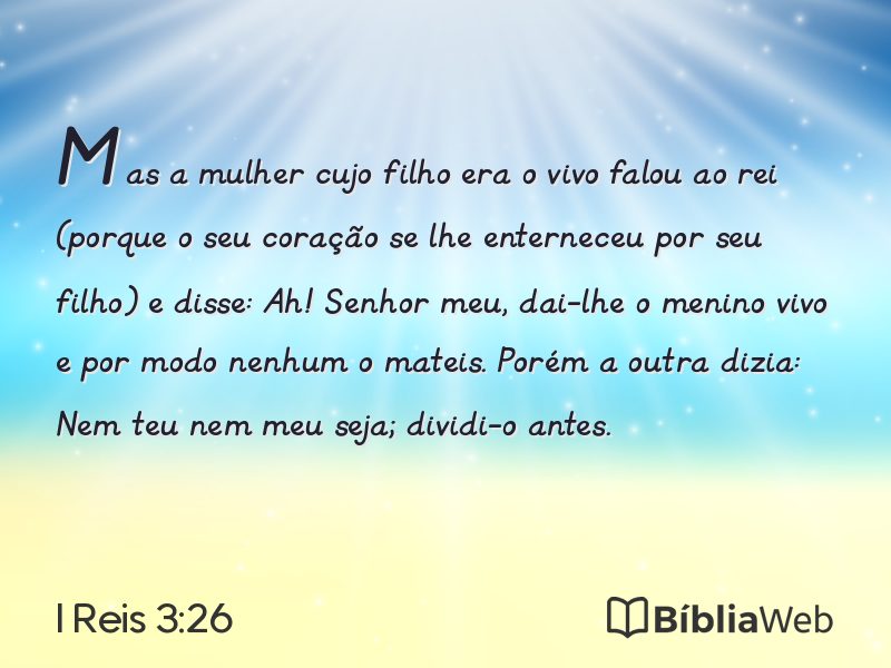 I Reis 3:26 em imagem para compartilhar
