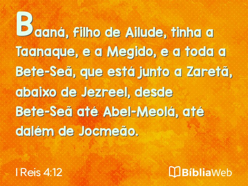 I Reis 4:12 em imagem para compartilhar