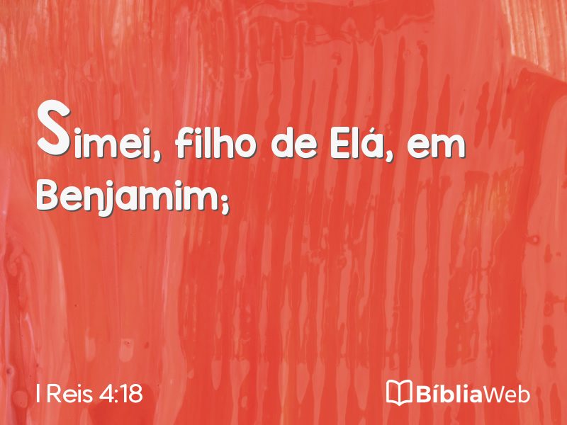 I Reis 4:18 em imagem para compartilhar