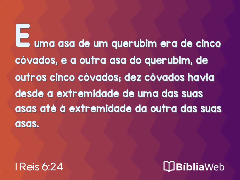 I Reis 6:24 em imagem para compartilhar