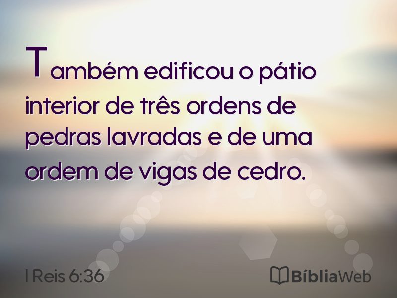 I Reis 6:36 em imagem para compartilhar