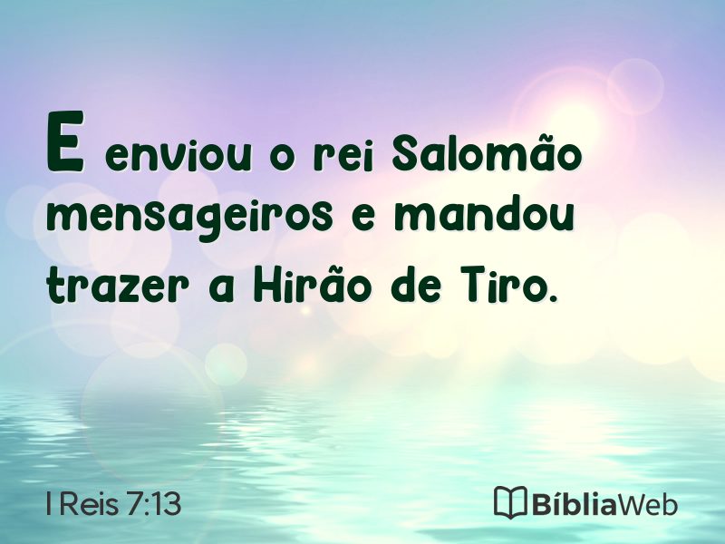 I Reis 7:13 em imagem para compartilhar