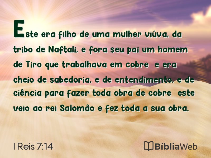 I Reis 7:14 em imagem para compartilhar