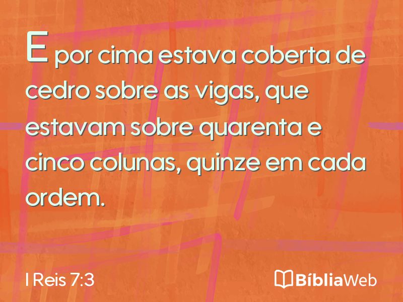 I Reis 7:3 em imagem para compartilhar