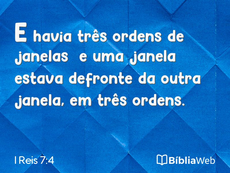I Reis 7:4 em imagem para compartilhar