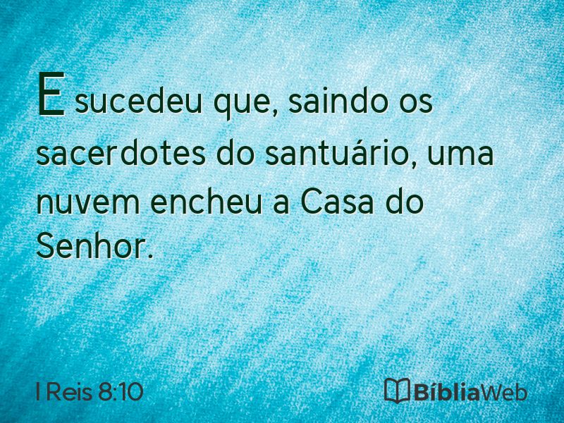 I Reis 8:10 em imagem para compartilhar