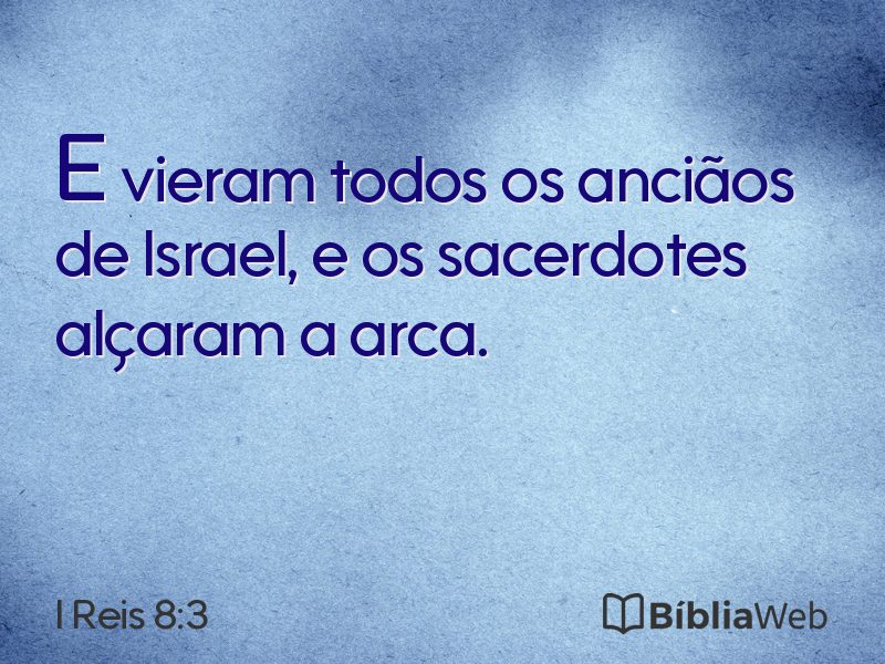 I Reis 8:3 em imagem para compartilhar