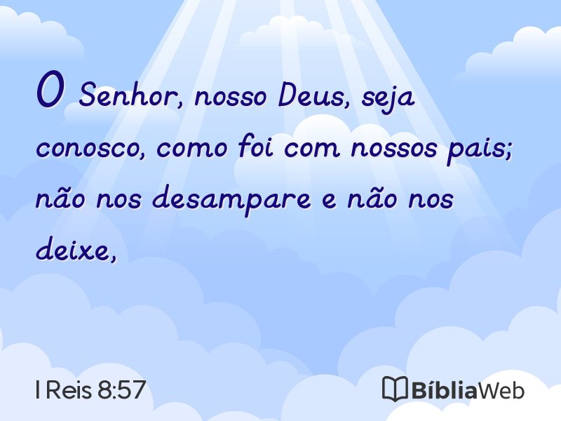 I Reis 8:57 em imagem para compartilhar