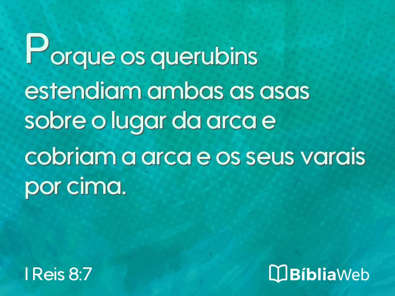I Reis 8:7 em imagem para compartilhar