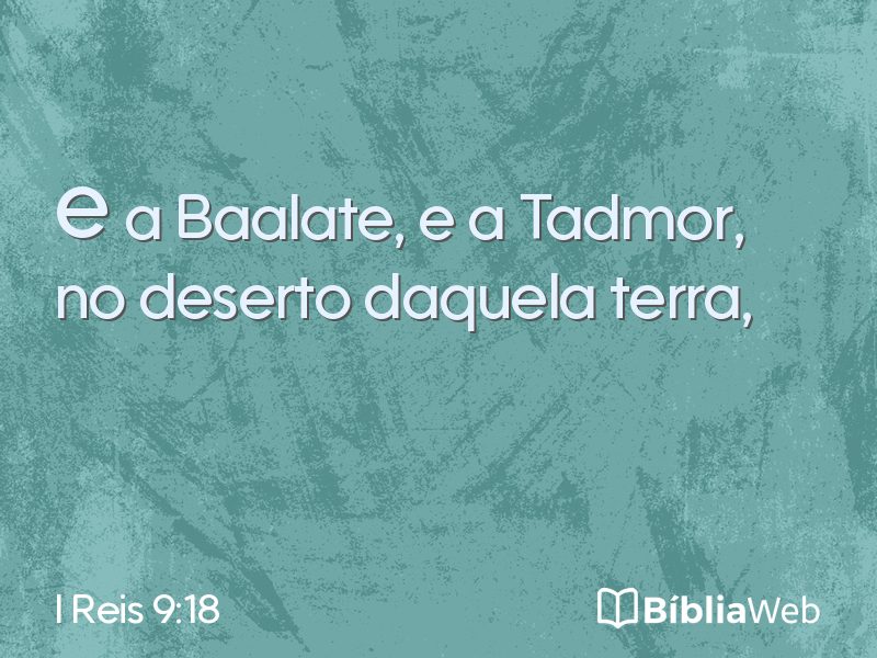 I Reis 9:18 em imagem para compartilhar