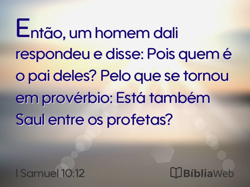 I Samuel 10:12 em imagem para compartilhar