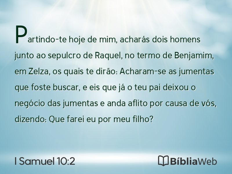 I Samuel 10:2 em imagem para compartilhar