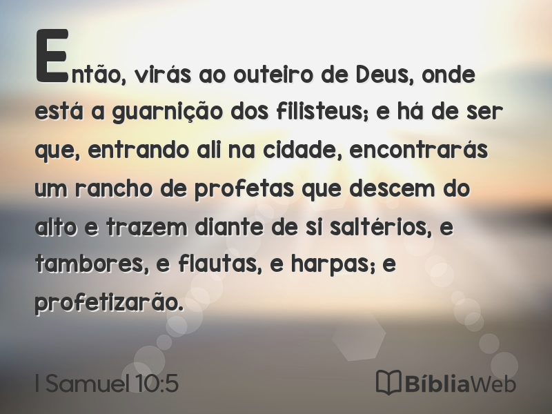 I Samuel 10:5 em imagem para compartilhar