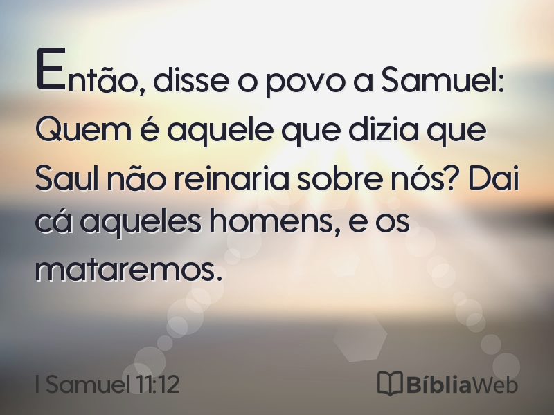 I Samuel 11:12 em imagem para compartilhar